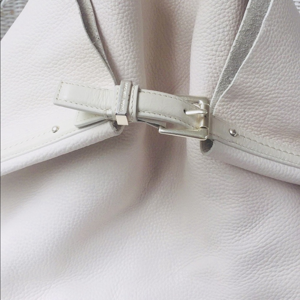 Micheal Kors Large White Pebble Leather Hobo Bag